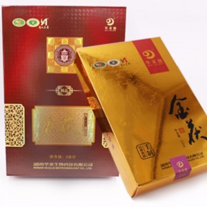 N ustawia złotą fuzhuan ciemną herbatę Hunan anhua ciemną herbatę do pielęgnacji zdrowia